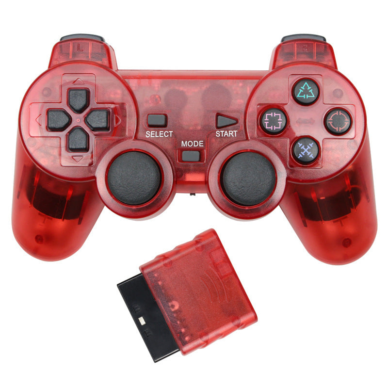 Manette de jeu Bluetooth sans fil Dual Shock, transparente et attrayante, compatible avec les PC portables