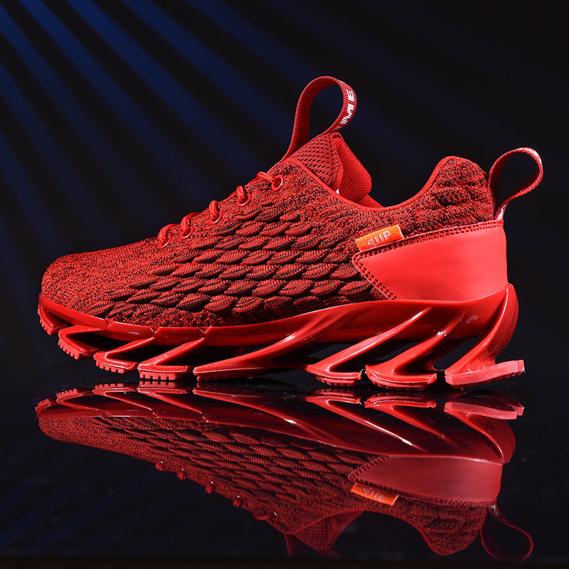 Baskets modernes pour hommes Chaussures de course respirantes Sport de plein air Décontracté Couples Gym Baskets de sport de tennis respirantes à semelle au design unique et léger pour hommes