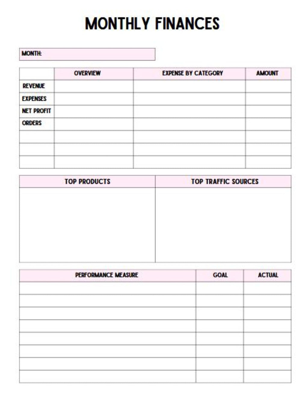 Girl Boss Planner | 60+ Pages Printable & Editable in Canva