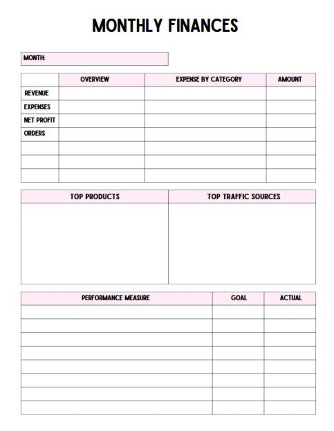 Girl Boss Planner | 60+ Pages Printable & Editable in Canva