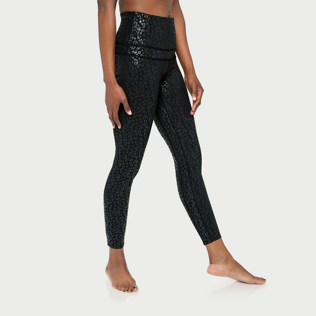 Legging actif guépard métallisé