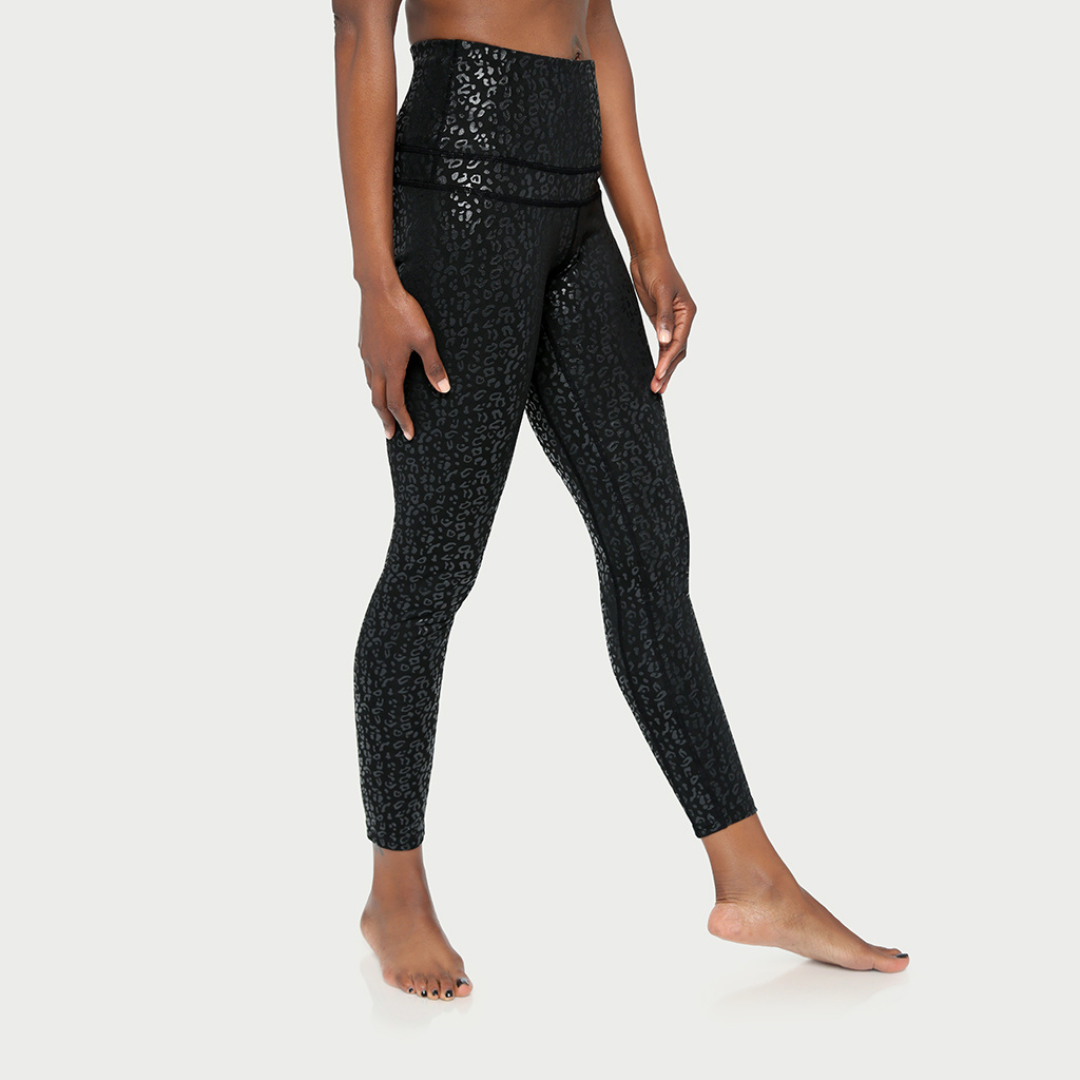 Legging actif guépard métallisé