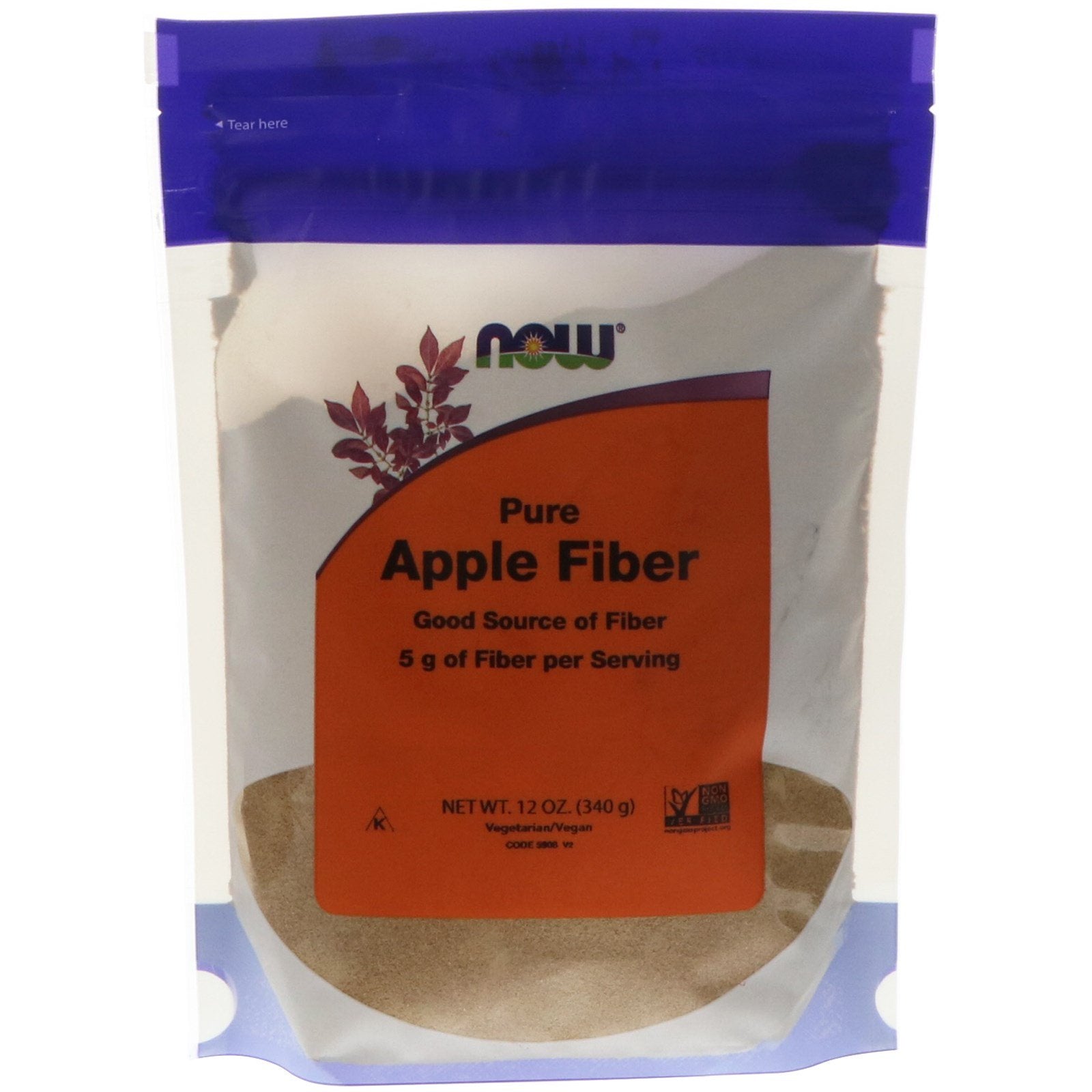 Now Foods Fibres de Pomme Pures 340 g - 5908