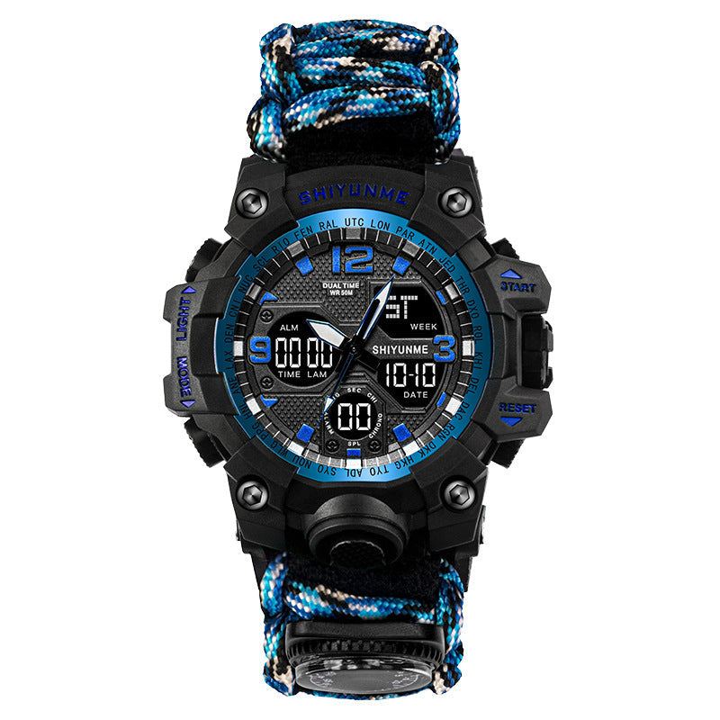 Montre sport homme de survie avec boussole extérieure de la marque de luxe G Style, montres numériques militaires étanches 50M relogio masculino