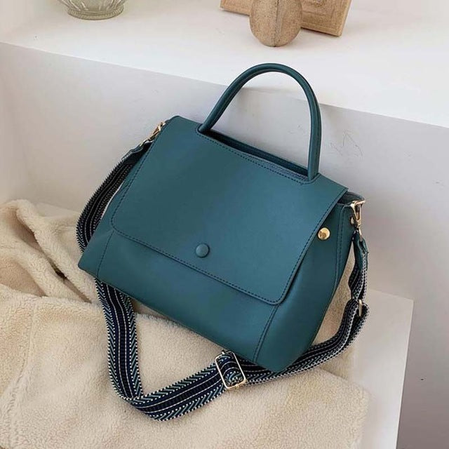 Sac bandoulière en cuir simple décontracté pour femmes et filles, sac de voyage messager à bandoulière de créateur pour dames