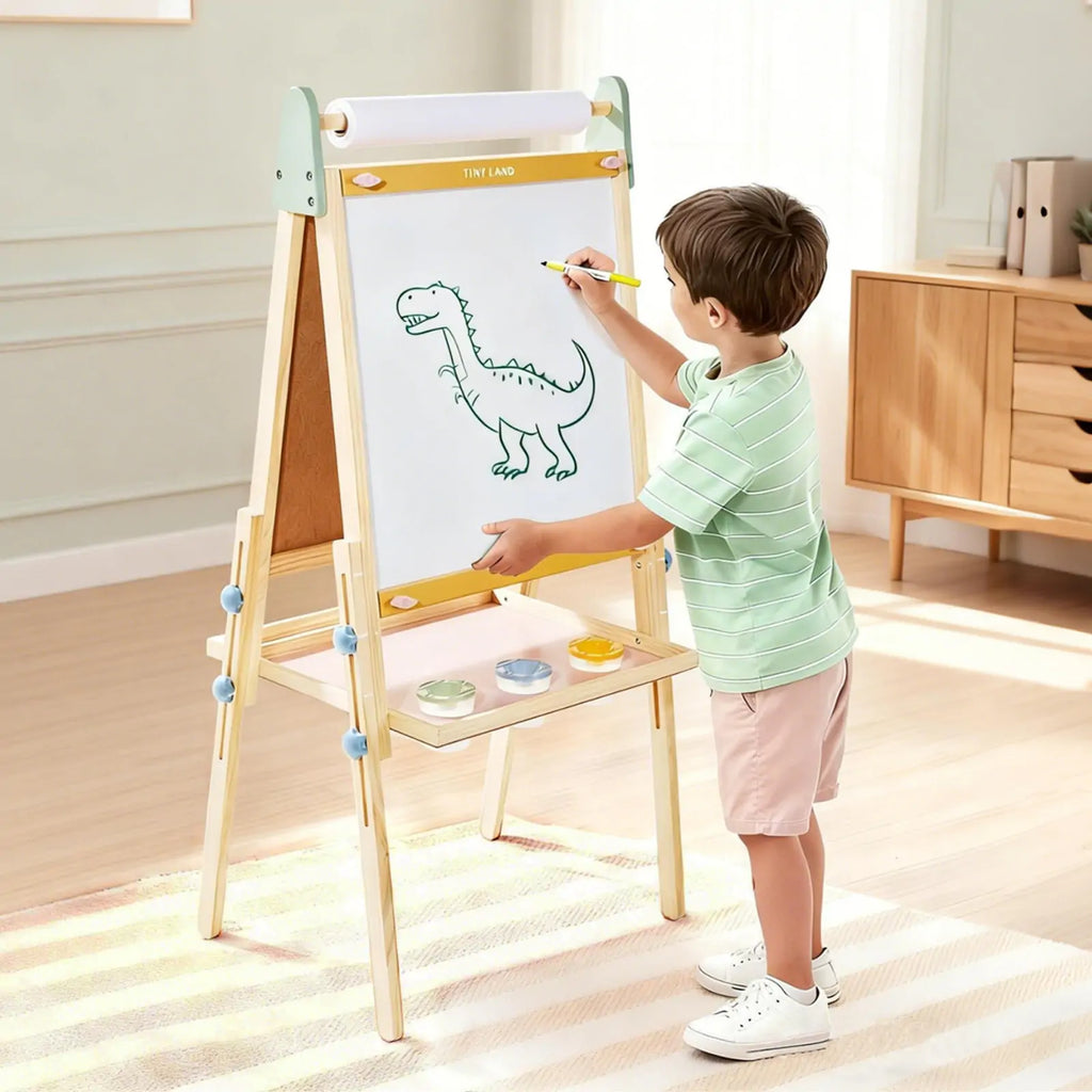 Chevalet d'art 3-en-1 Tiny Land® pour enfants