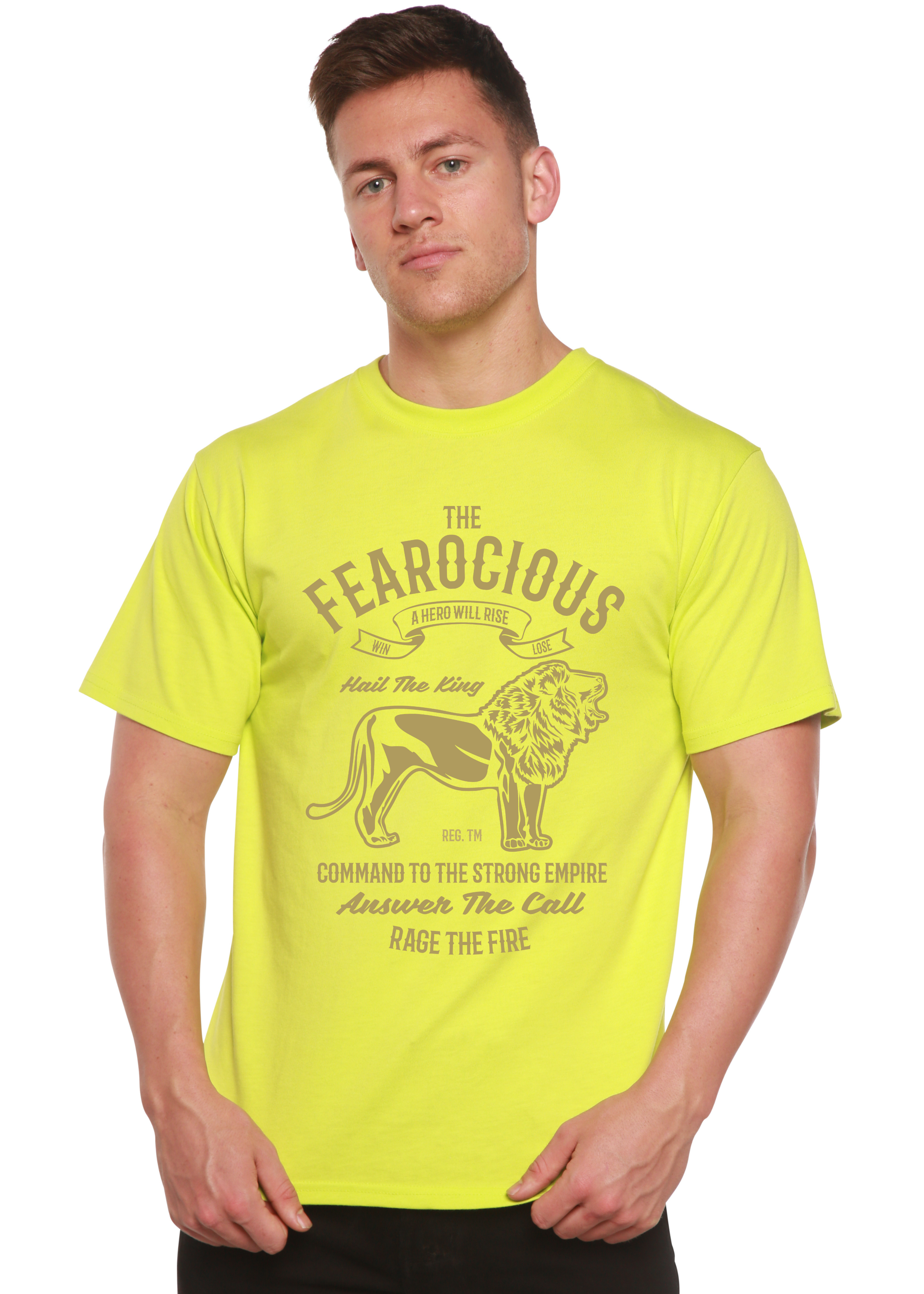 T-shirt graphique Fearocious Spun Bamboo® à manches courtes en viscose de bambou/coton biologique pour homme