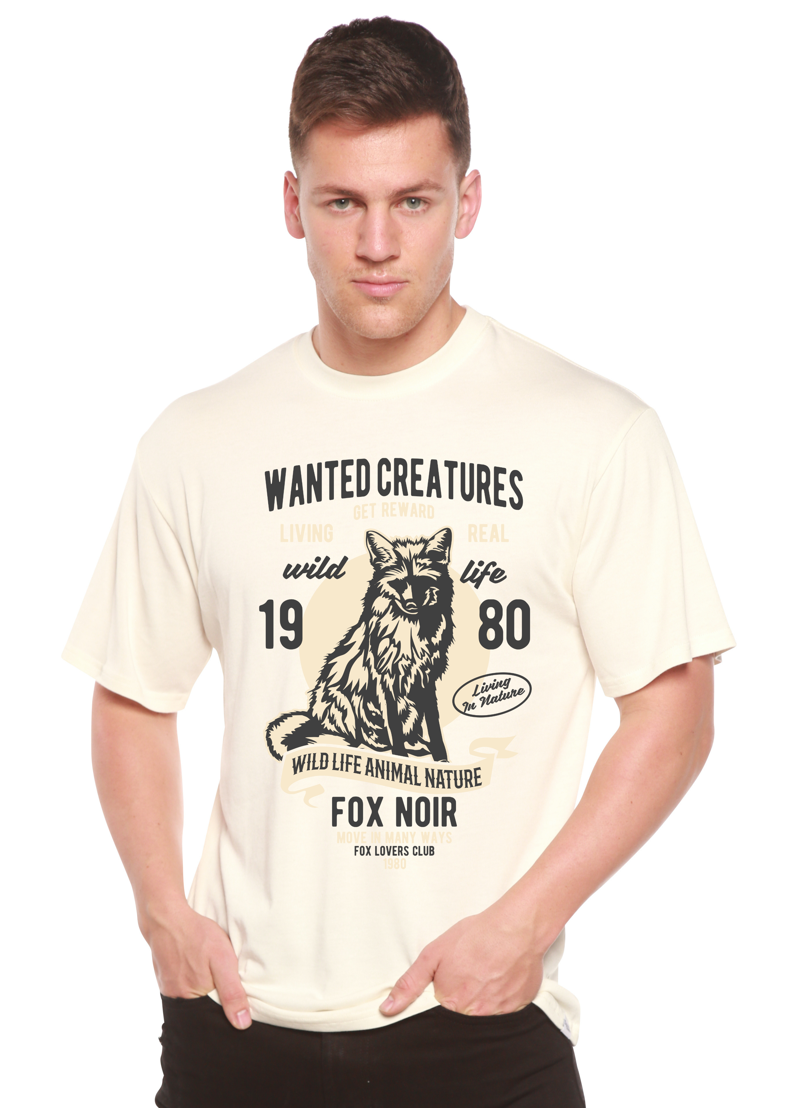 Wanted Creature Spun Bamboo® T-shirt graphique à manches courtes en viscose de bambou/coton biologique pour homme