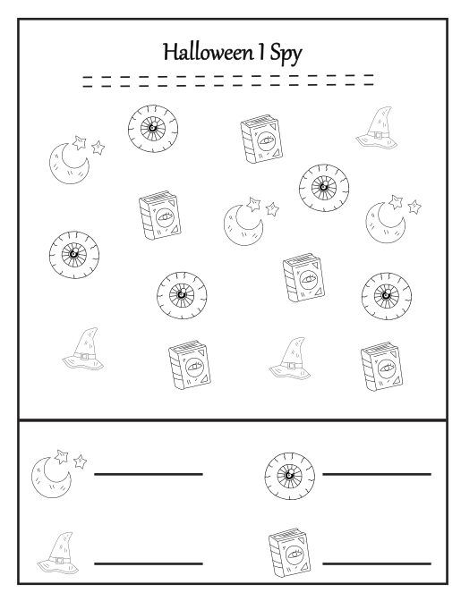 Livre d'activités d'Halloween effrayant et intelligent pour enfants – Plus de 130 pages (Téléchargement PDF)