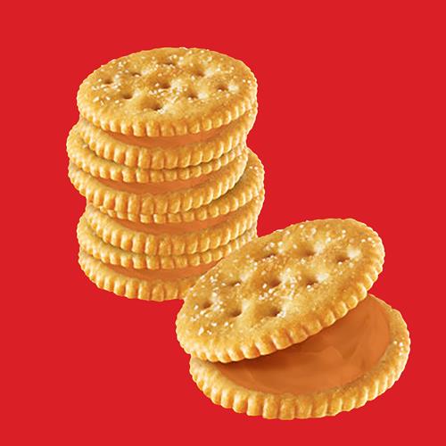 Ritz Peanut Butter Sandwich Crackers, Lunch Snacks, 20 Snack Packs (6 Crackers Per Pack)