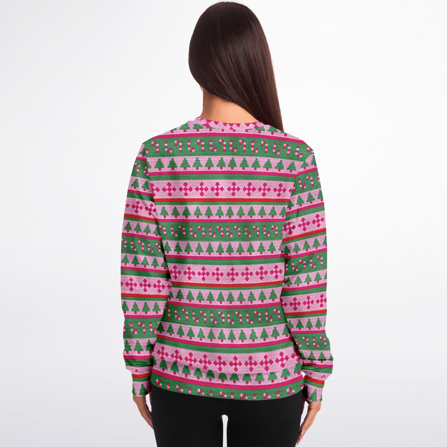 Sweat-shirt de Noël moche avec flamant rose maladroit
