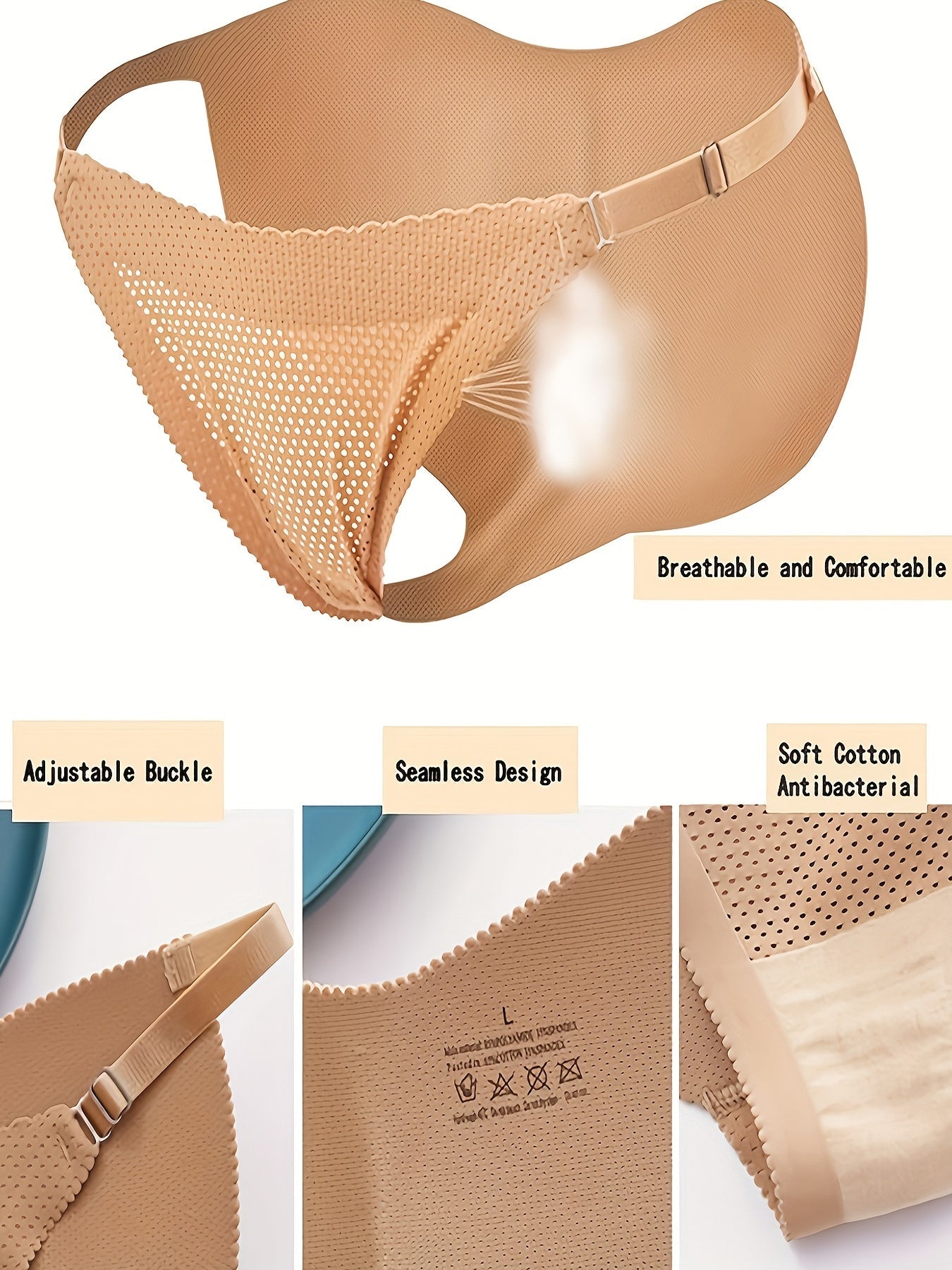Culotte Invisible Push-up Effet Faux Fesses pour Femme – Lingerie Féminine Ultra-Fine, Respirante et Sans Couture pour un Rehaussement Naturel et un Confort Optimal Toute la Journée