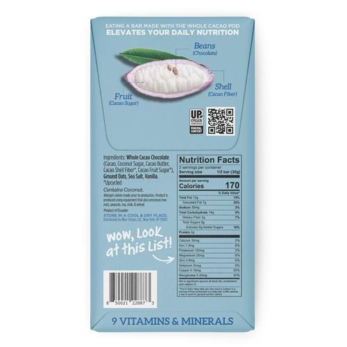 Tablette de chocolat au lait d'avoine Blue Stripes, 60 g
