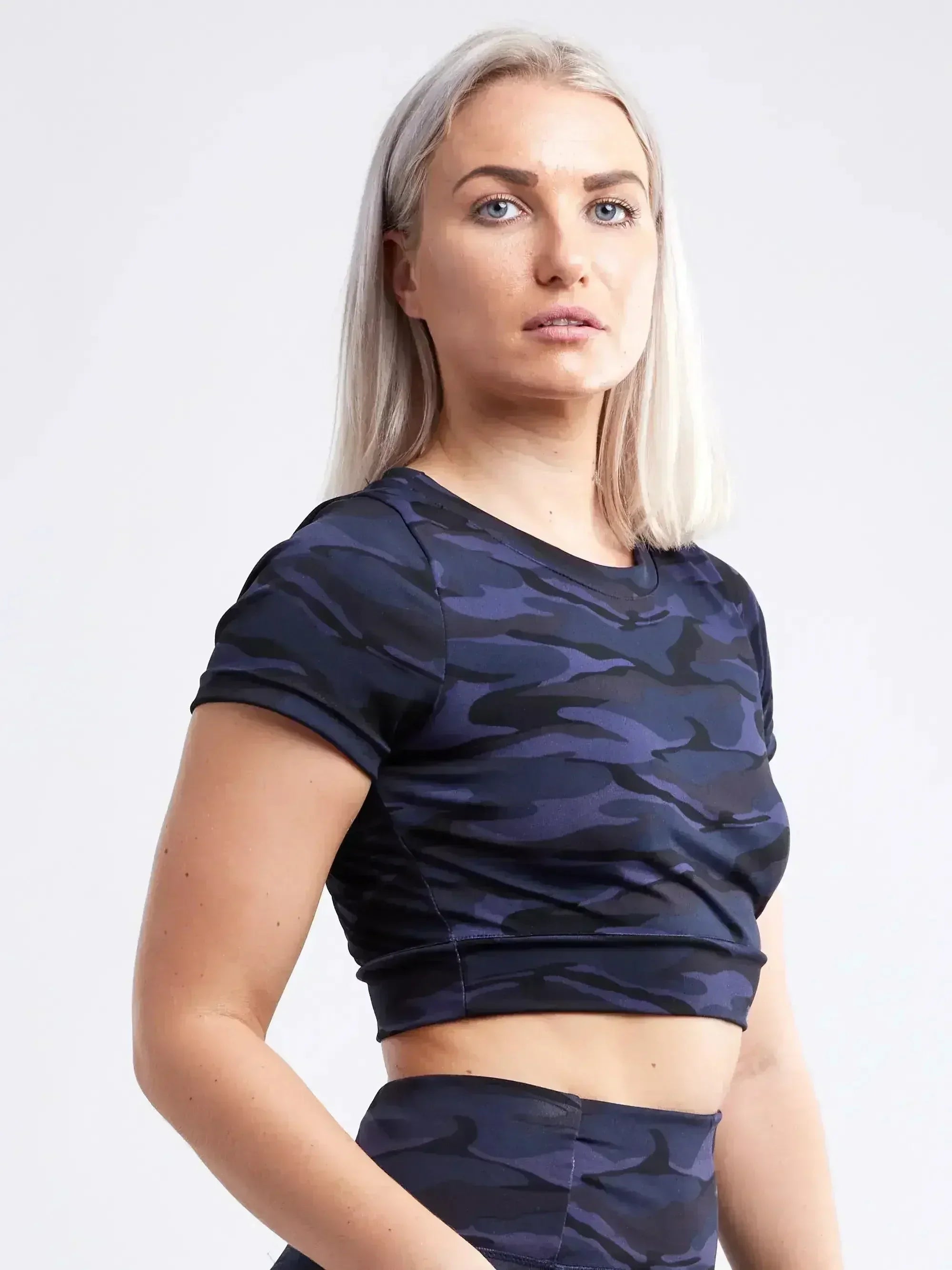 Haut court léger à manches courtes pour femme – Sport et quotidien