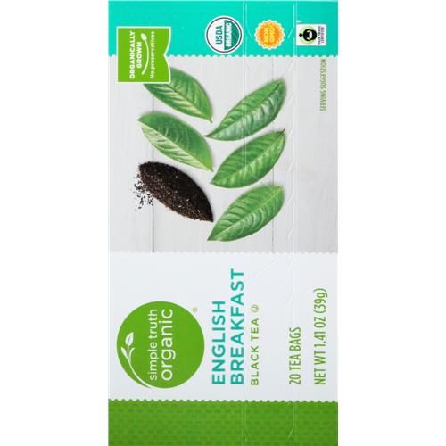 Sachets de thé noir biologiques Simple Truth English Breakfast 20 u.