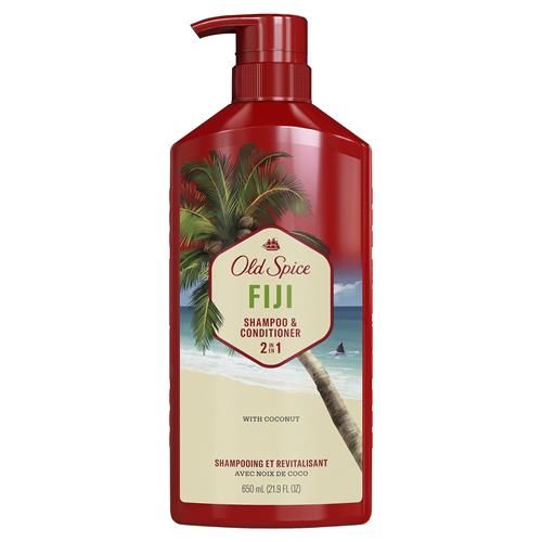 Shampooing et revitalisant 2-en-1 Old Spice Fiji pour hommes, 650 ml