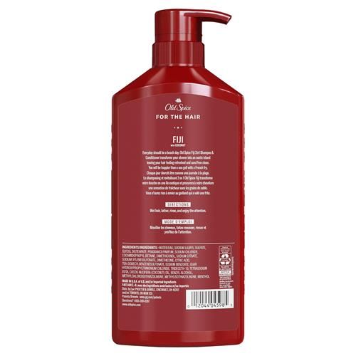 Shampooing et revitalisant 2-en-1 Old Spice Fiji pour hommes, 650 ml