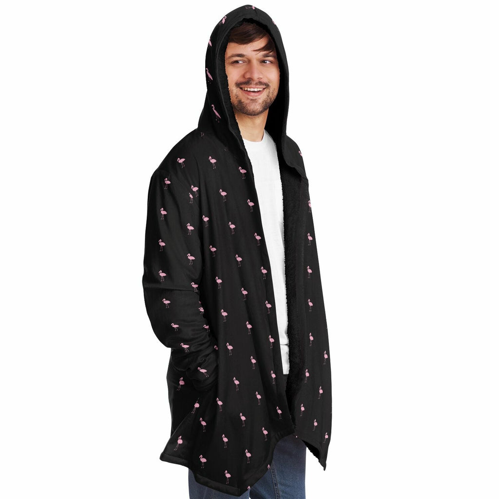 Sweat à capuche cape Flamingo Classique Noir