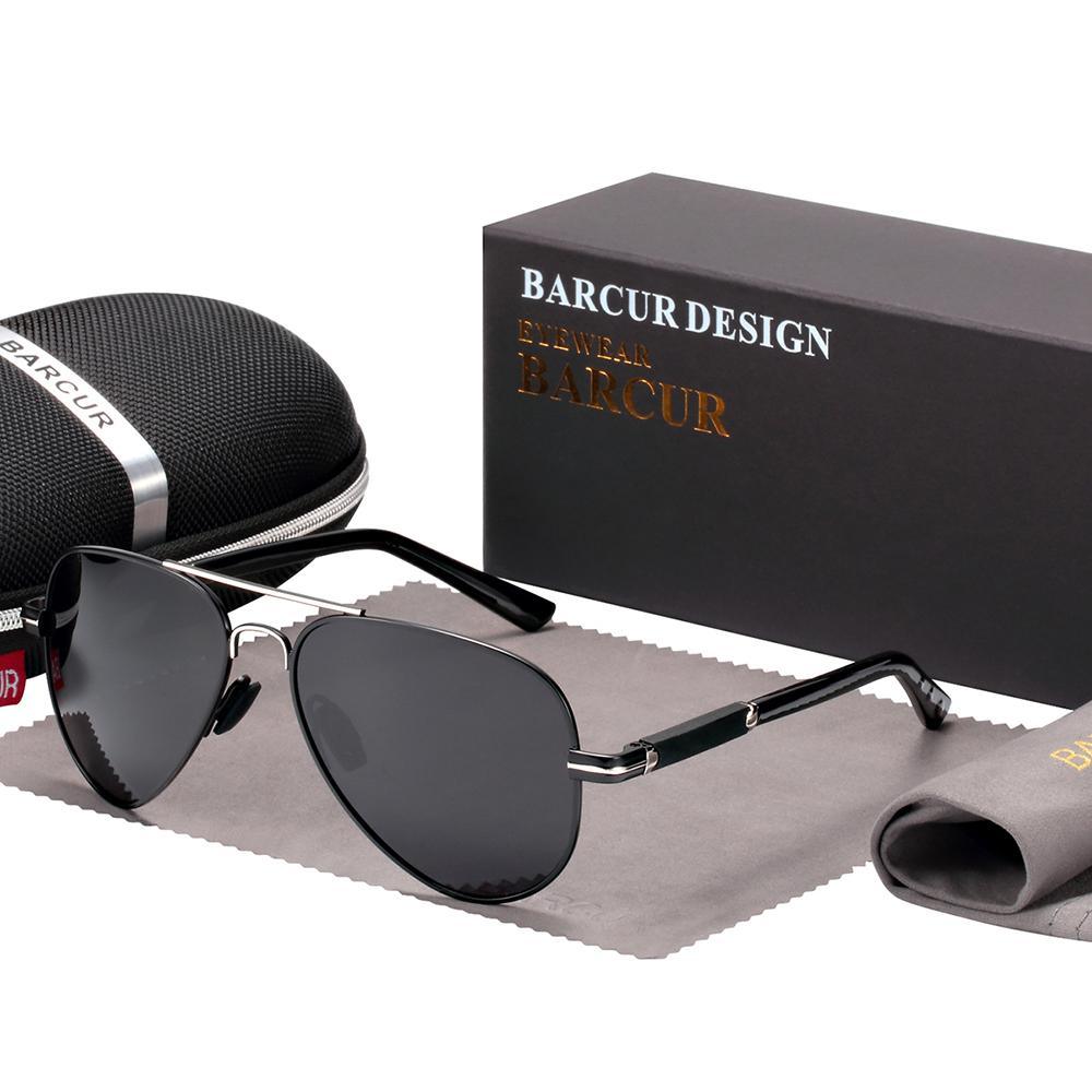 Lunettes de Soleil Aviateur Luxe pour Homme Polarisées Style Pilote Accessoires Homme Conduite Pêche Randonnée Protection UV400
