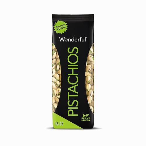 Pistaches merveilleuses en coquille, noix grillées et salées, sac de 453 g, collations protéinées, sans gluten, collations saines pour le déjeuner, produits de base pour le garde-manger