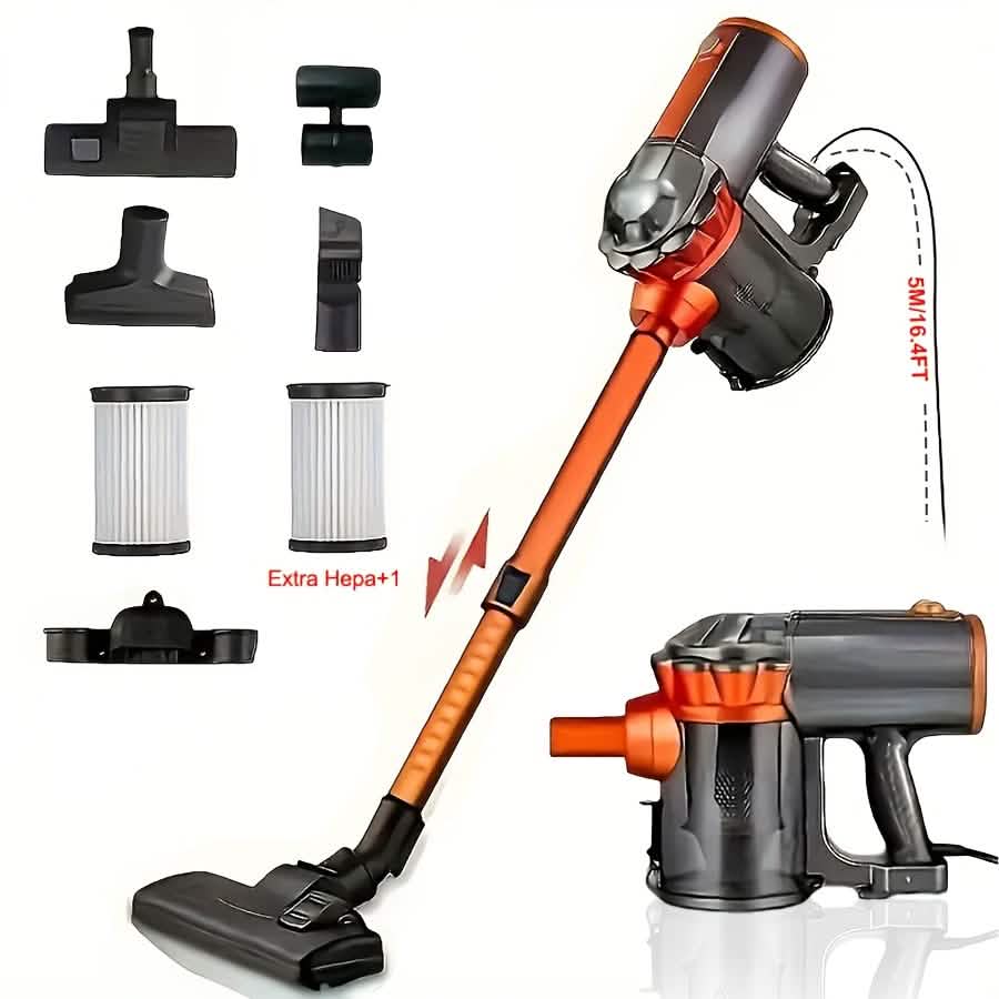 Aspirateur balai filaire 4-en-1 600W 18KPa léger à main