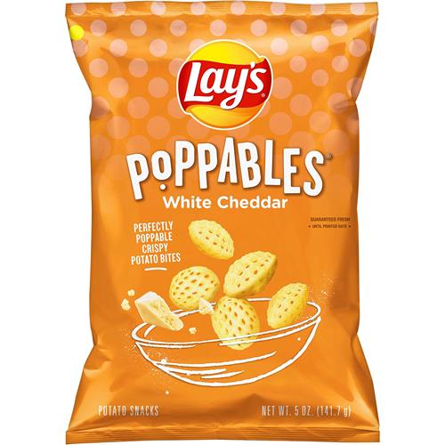 Snacks de pommes de terre Lays Poppables saveur cheddar blanc, 142 g