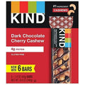 Kind, barre chocolat noir, cerise et noix de cajou, 6 barres, 238 g
