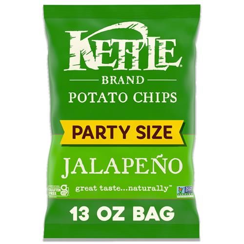 Chips de pommes de terre Kettle Brand, Kettle Chips Jalapeño, format familial, 368 g