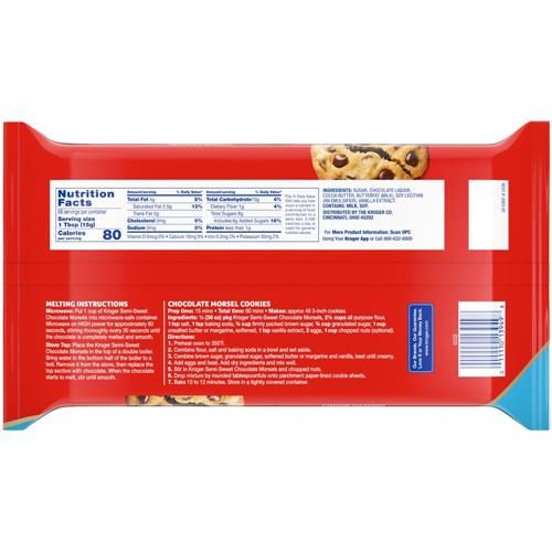 Pépites de chocolat mi-sucré pour la cuisson Kroger 1 kg
