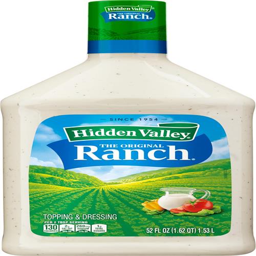 Sauce et assaisonnement Original Ranch Hidden Valley, bouteille de 1,53 litre (l'emballage peut varier)