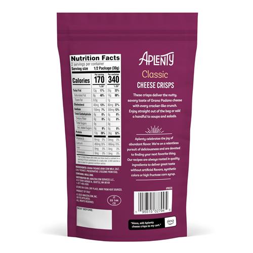 Aplenty Classic Cheese Crisps, 60 g