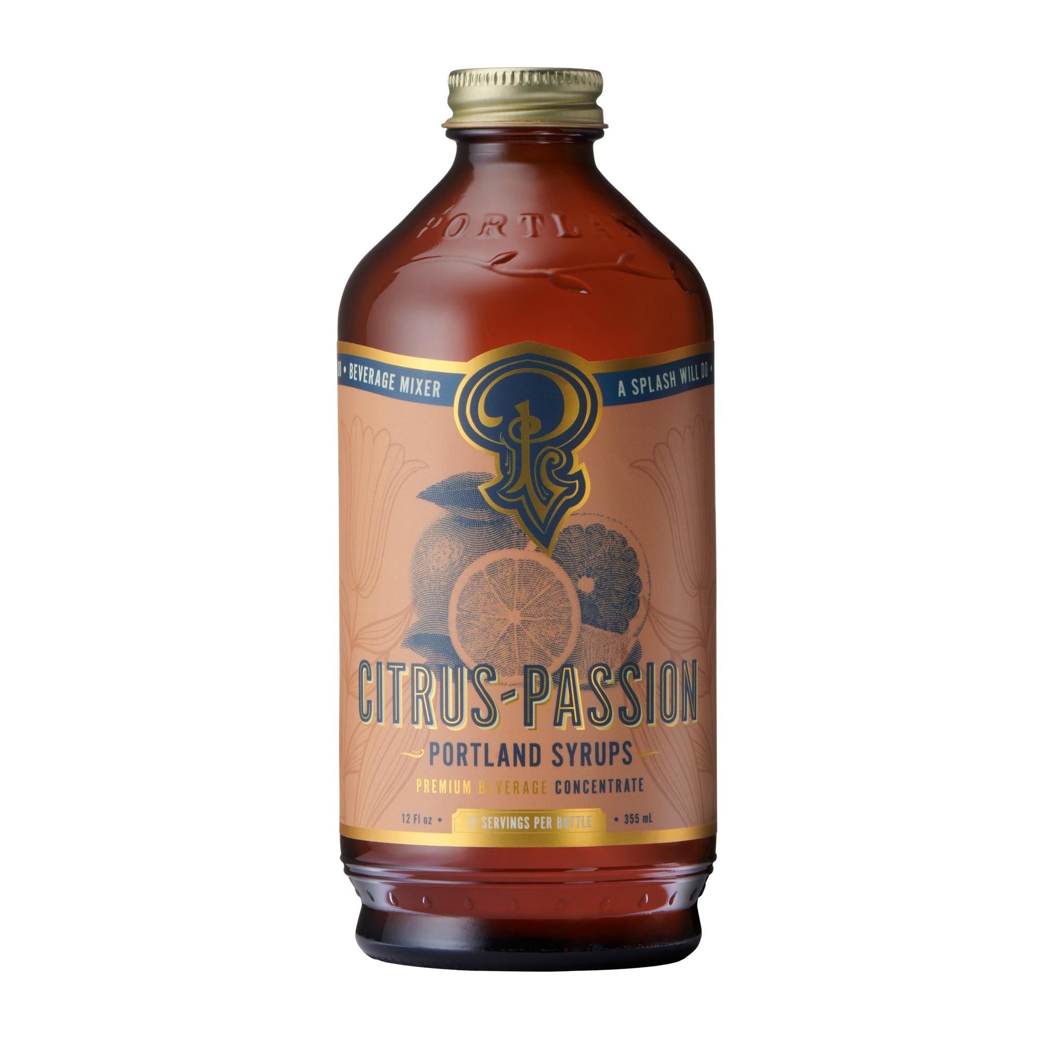 Sirops Portland - Mélangeur Liqueur & Soda « Agrumes-Passion » (35,5cl)