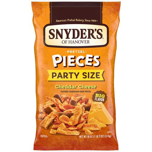 Snyders Of Hanover Morceaux de Bretzels, Fromage Cheddar, Format Fête, 510 g