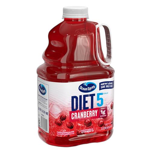 Boisson au jus de canneberge diététique Ocean Spray, bouteille de 3 L (paquet de 1)