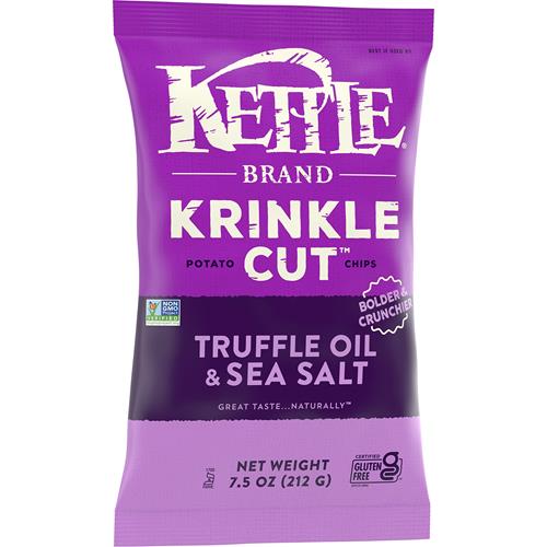 Kettle Brand Croustilles Ondulées, Truffe et Fleur de Sel, 213 g