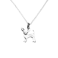 Sterling Silver Chihuahua Charm Necklace – Tiny Dog Lover Gift