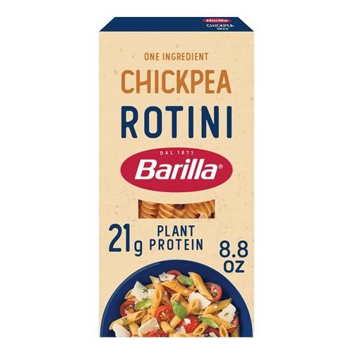 Pâtes Rotini aux pois chiches Barilla, 249 g - Végétalien, sans gluten, sans OGM et casher - Faites avec des protéines végétales