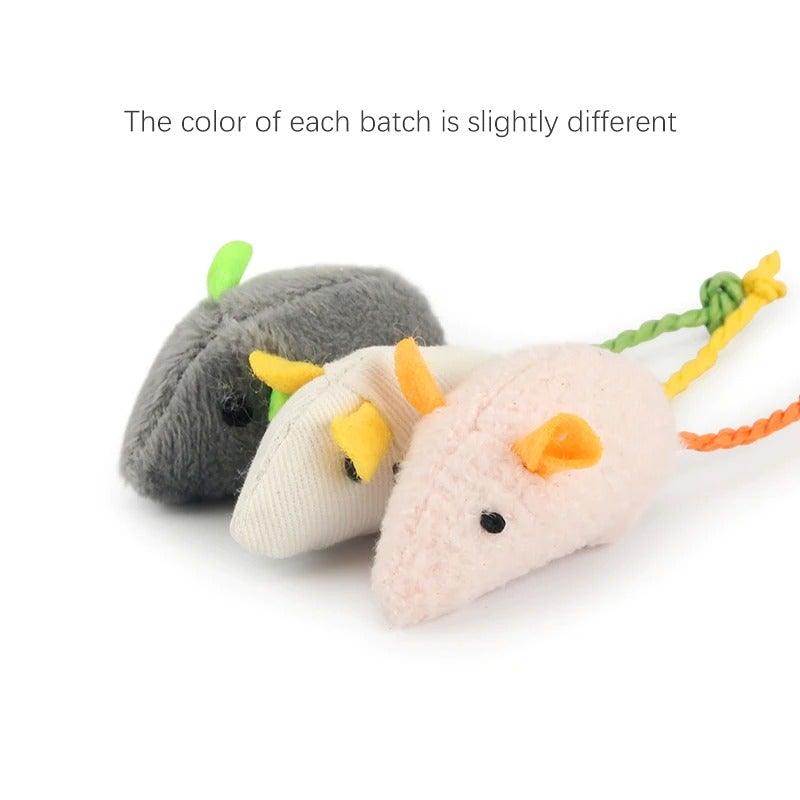 Lot de 6 jouets assortis pour chat - Souris en peluche avec herbe à chat pour chaton