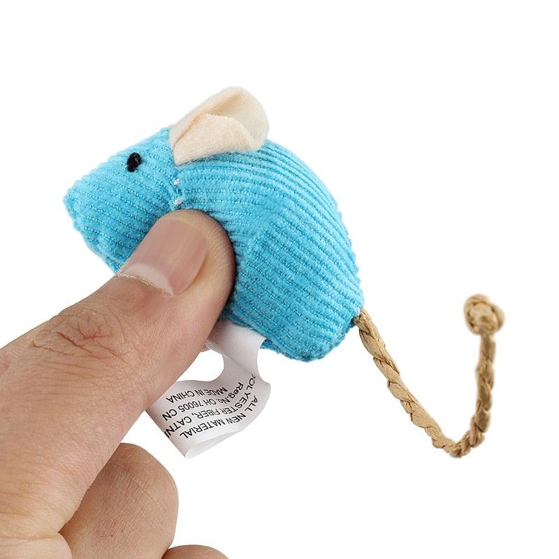 Lot de 6 jouets assortis pour chat - Souris en peluche avec herbe à chat pour chaton