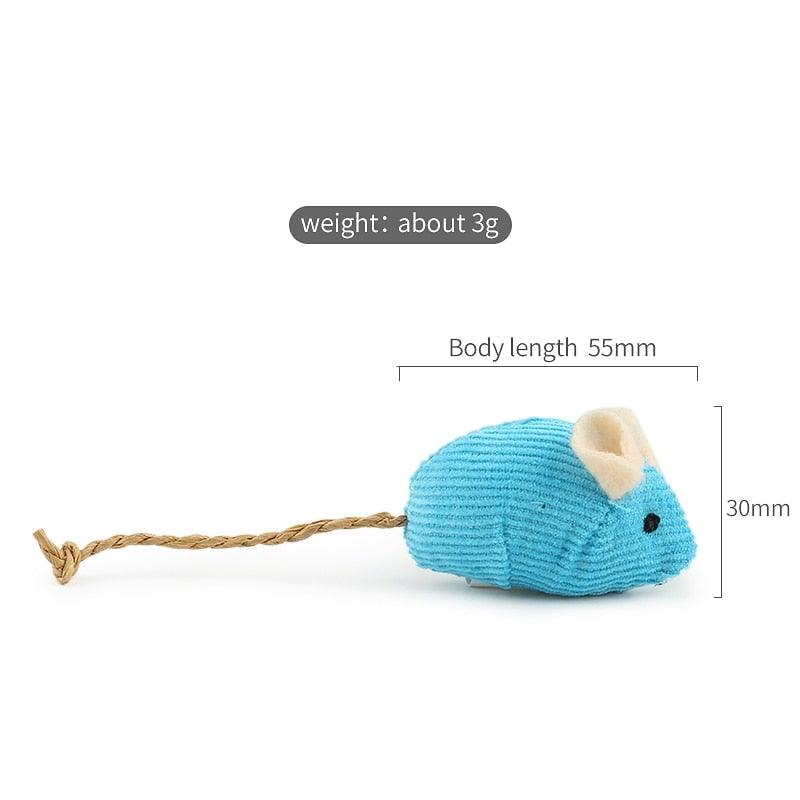 Lot de 6 jouets assortis pour chat - Souris en peluche avec herbe à chat pour chaton