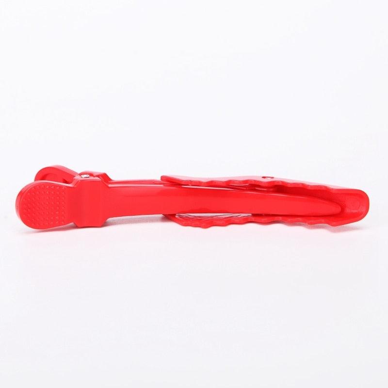 6 pinces à cheveux en plastique par lot, pinces de coiffure, pinces crocodiles pour salon de coiffure, accessoires de coiffure faciles à transporter et à utiliser pour femmes