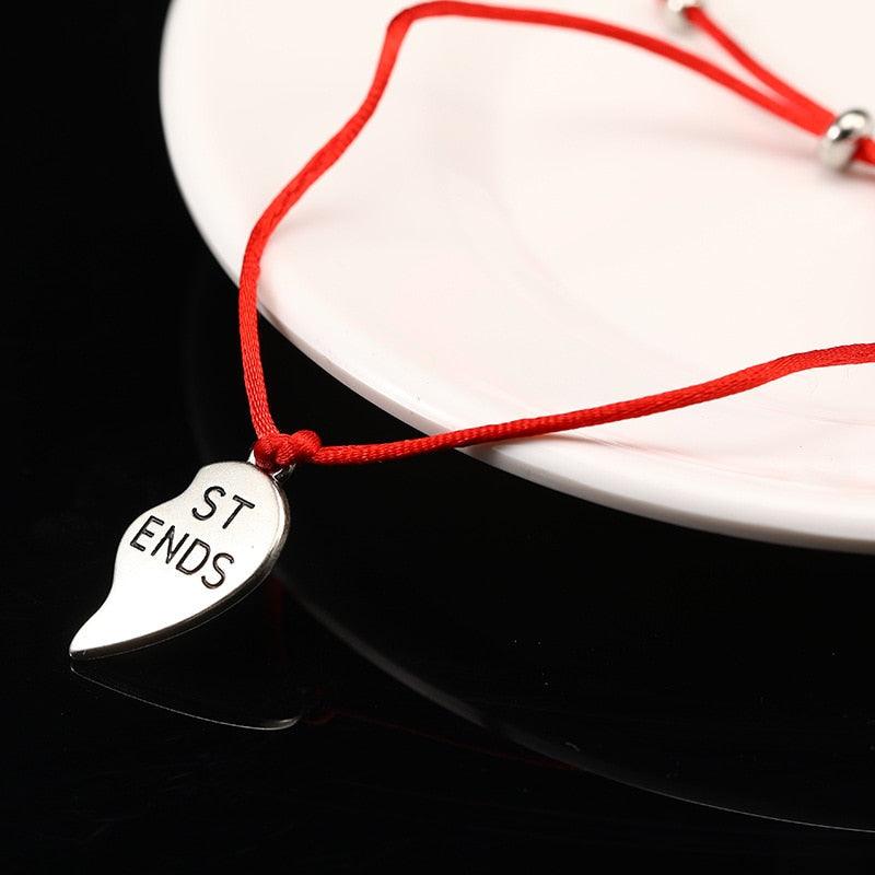 6 pièces/ensemble Bracelets faits à la main Tressés Corde Rouge Noir 7 Nœuds Bijoux Porte-Bonheur Bracelet Protection Amitié Confortable Rouge Bracelet Petits Yeux Pour Enfants
