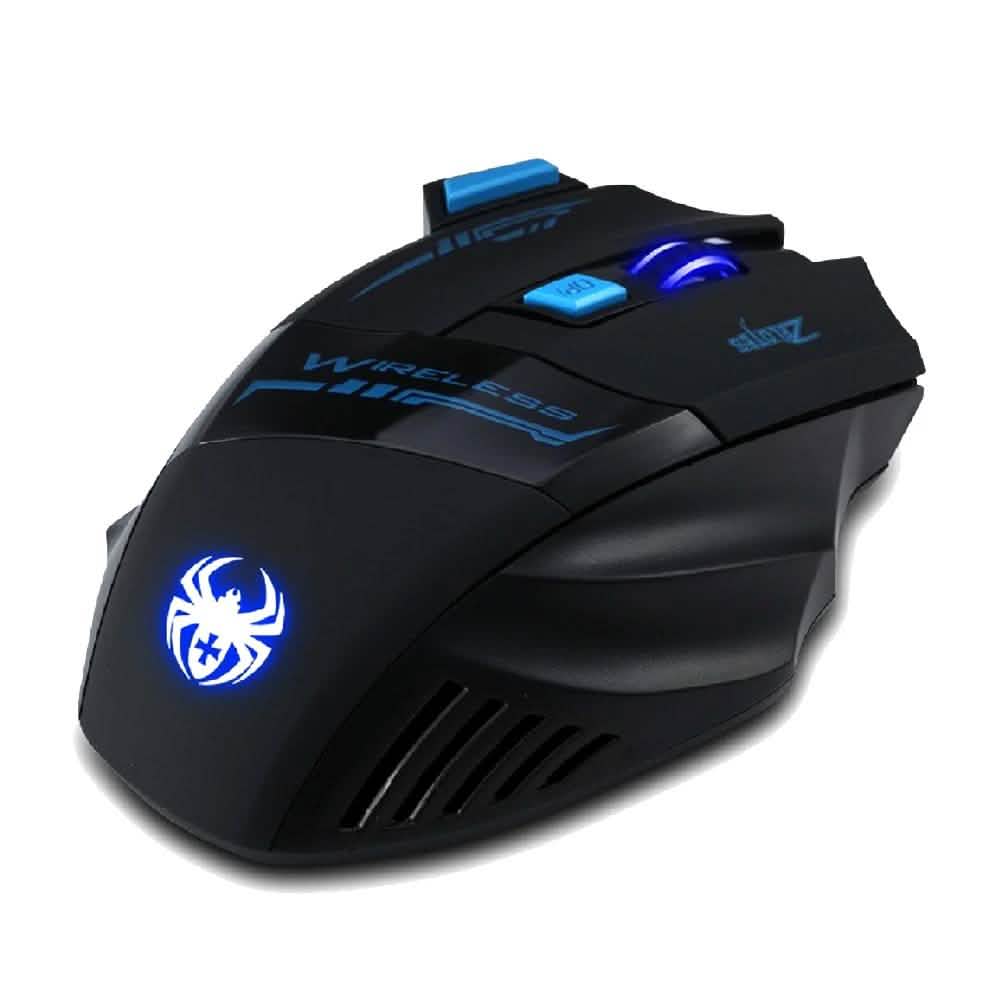 Souris de jeu optique sans fil à LED à 7 boutons