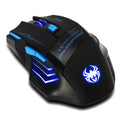 Souris de jeu optique sans fil à LED à 7 boutons
