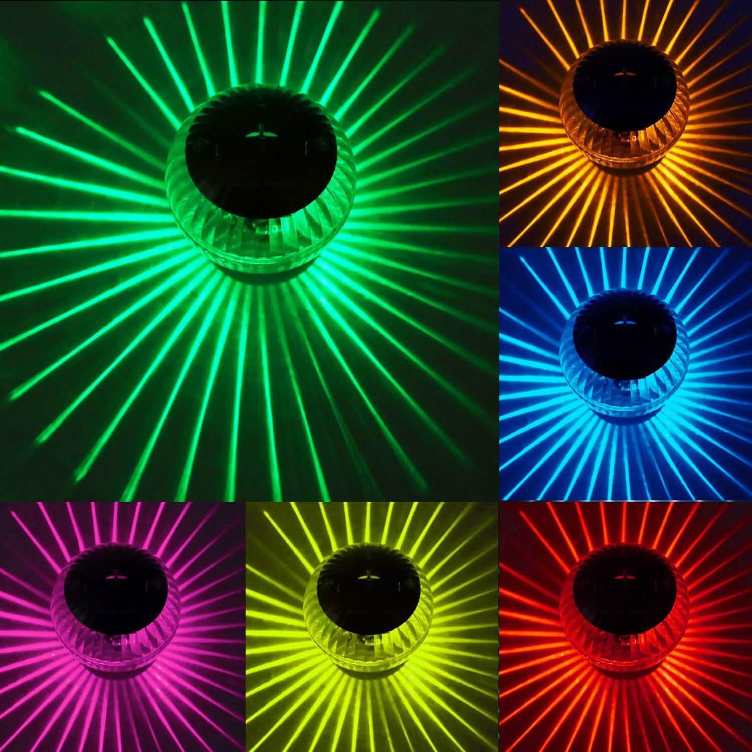 Lampes solaires flottantes à 7 couleurs à LED