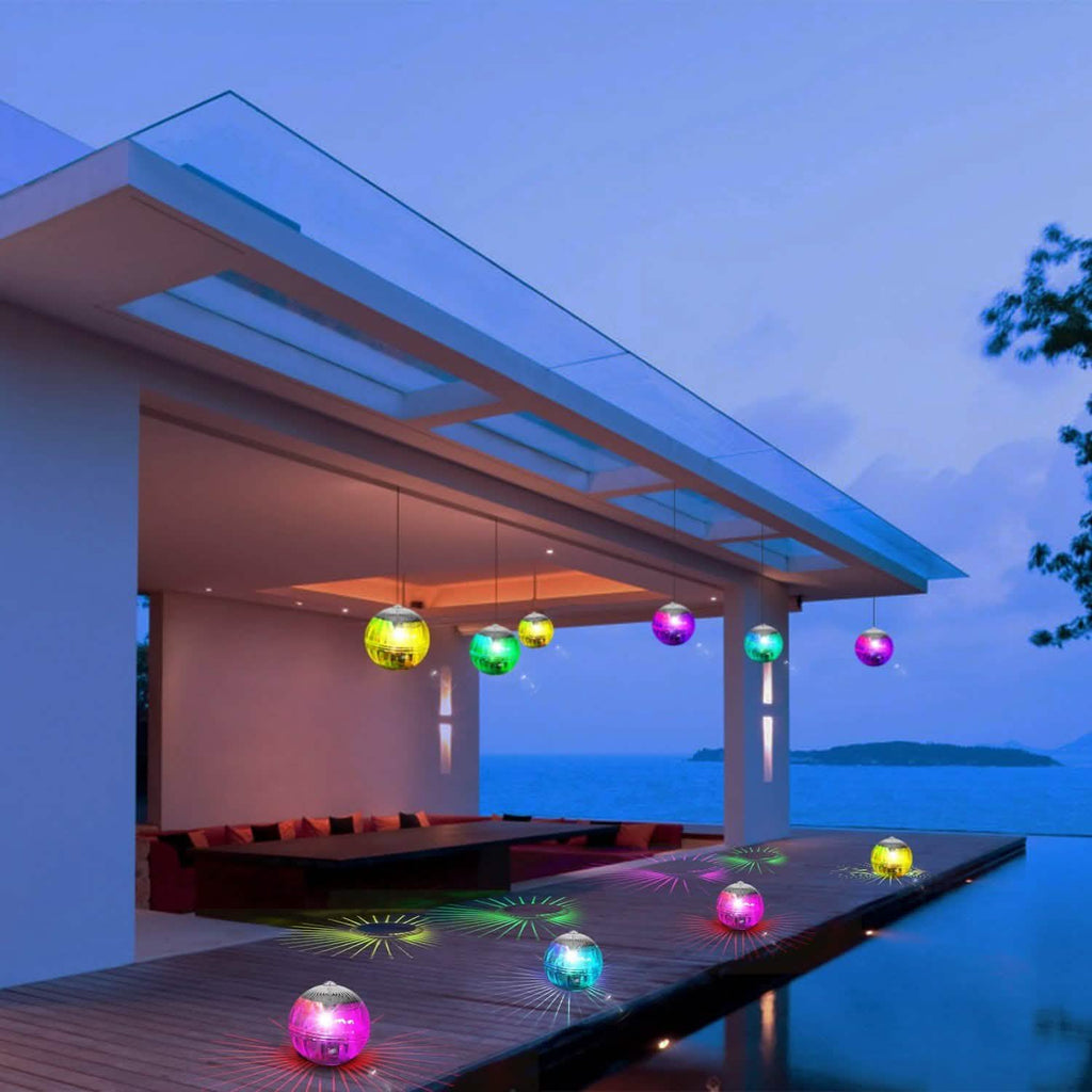 Lampes solaires flottantes à 7 couleurs à LED