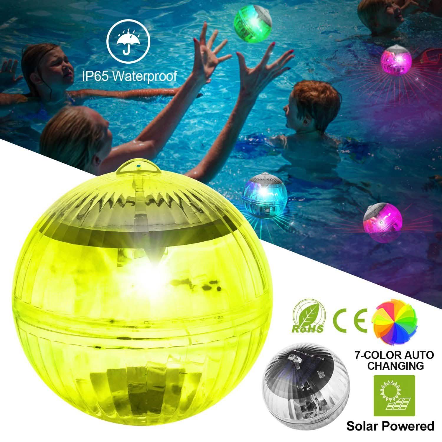 Lampes solaires flottantes à 7 couleurs à LED