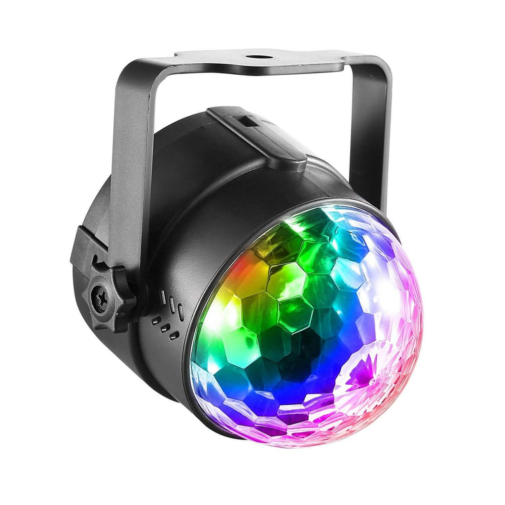 7 couleurs lumières de fête activées par le son avec télécommande