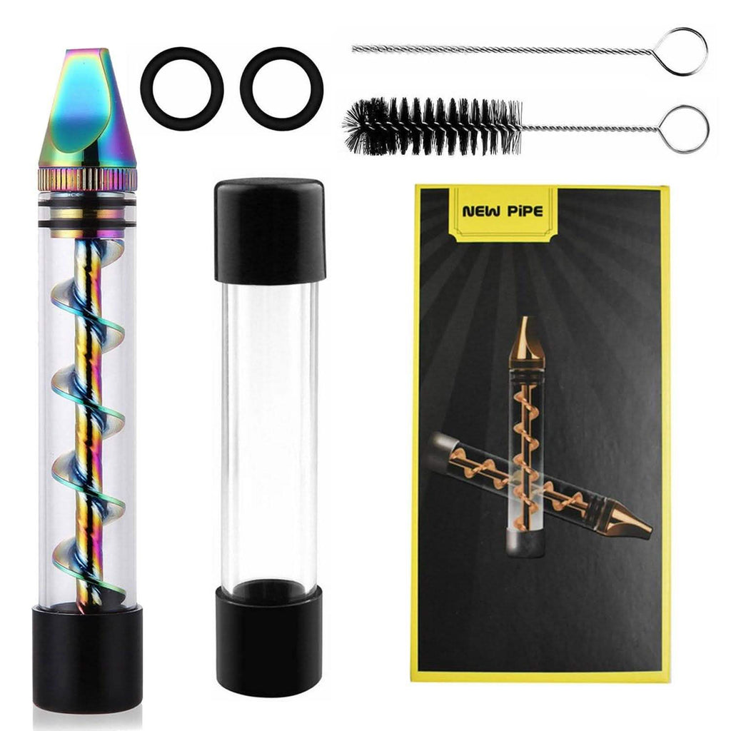 Kit Grinder 7-en-1 avec embout métallique pour fumeur et brosse de nettoyage