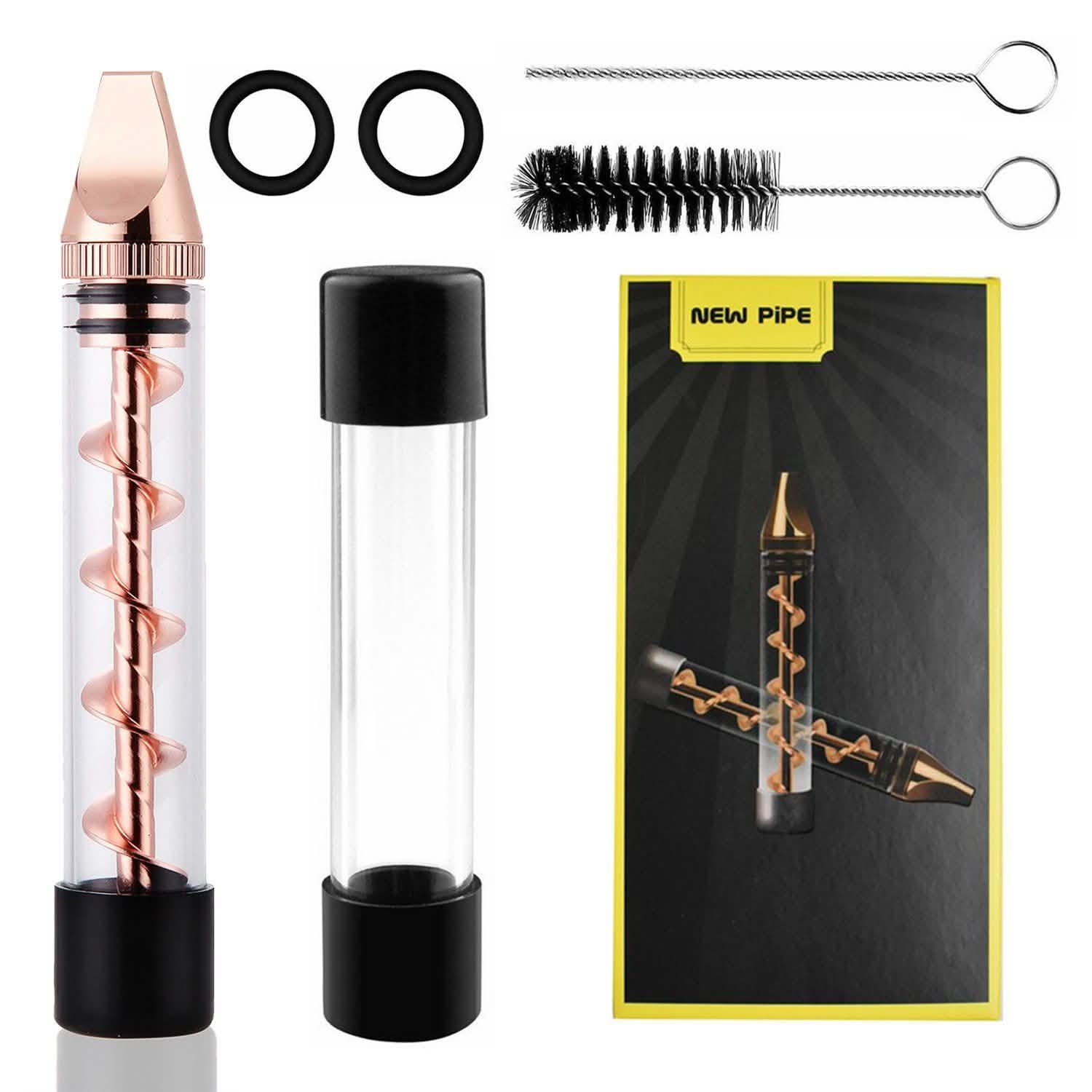 Kit Grinder 7-en-1 avec embout métallique pour fumeur et brosse de nettoyage